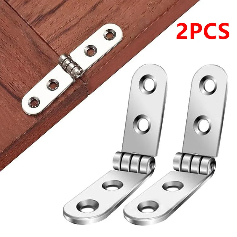 2-Pack 180° Foldable Flat Hinges | Cabinet & Furniture Hardware Foldable Flat Hinge QXL