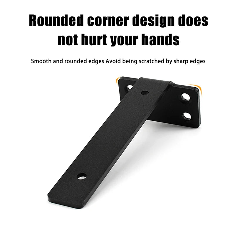 Heavy Duty Invisible Floating Shelf Brackets | 4mm Steel L Bracket Floating Shelf Brackets QXL