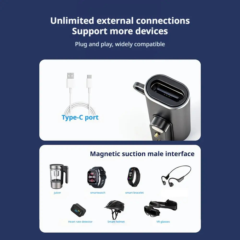 2-Pin 5V 1A Magnetic Charging Adapter 2.84mm & 7.62mm Magnetic Charging Adapter QXL