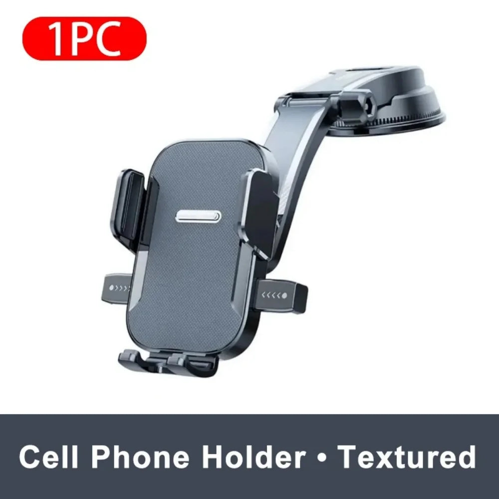 360° Car Dashboard Phone Mount | Universal GPS Holder 3–7" Car Phone Mount QXL Textured Type