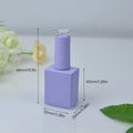 15ml Glass Nail Polish Bottle with Brush – Empty Cosmetic Jar Nail Polish Bottle QXL 15ml Purple
