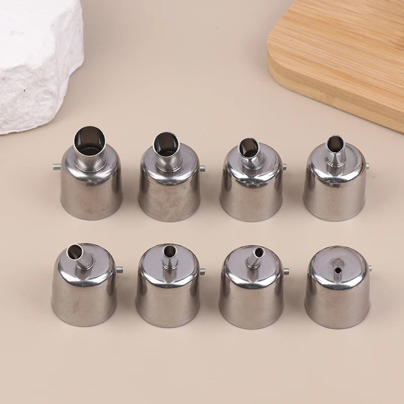 850 Series 45° Curved Hot Air Rework Nozzle | 3–12mm Rework Station Nozzle QXL