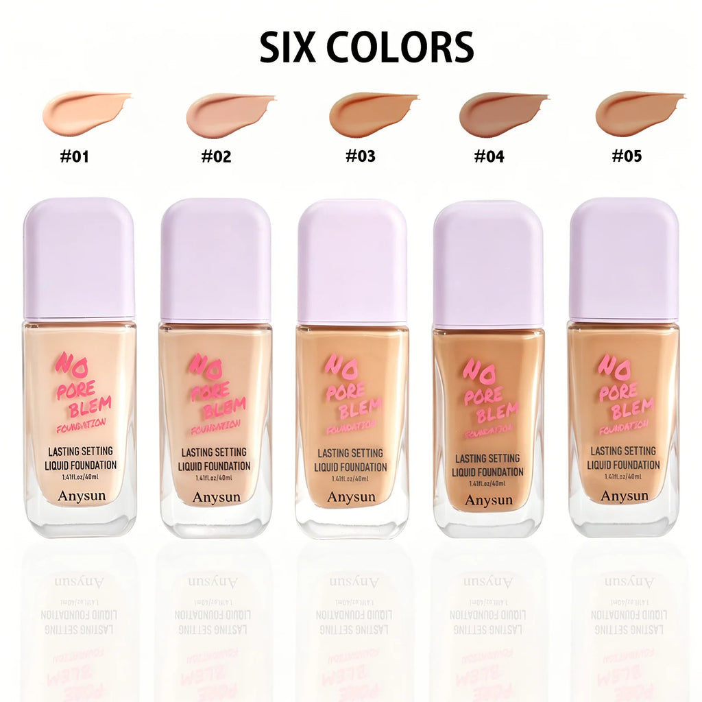 Matte Liquid Foundation – Hydrating Long-Wear All Skin Types Liquid Foundation QXL