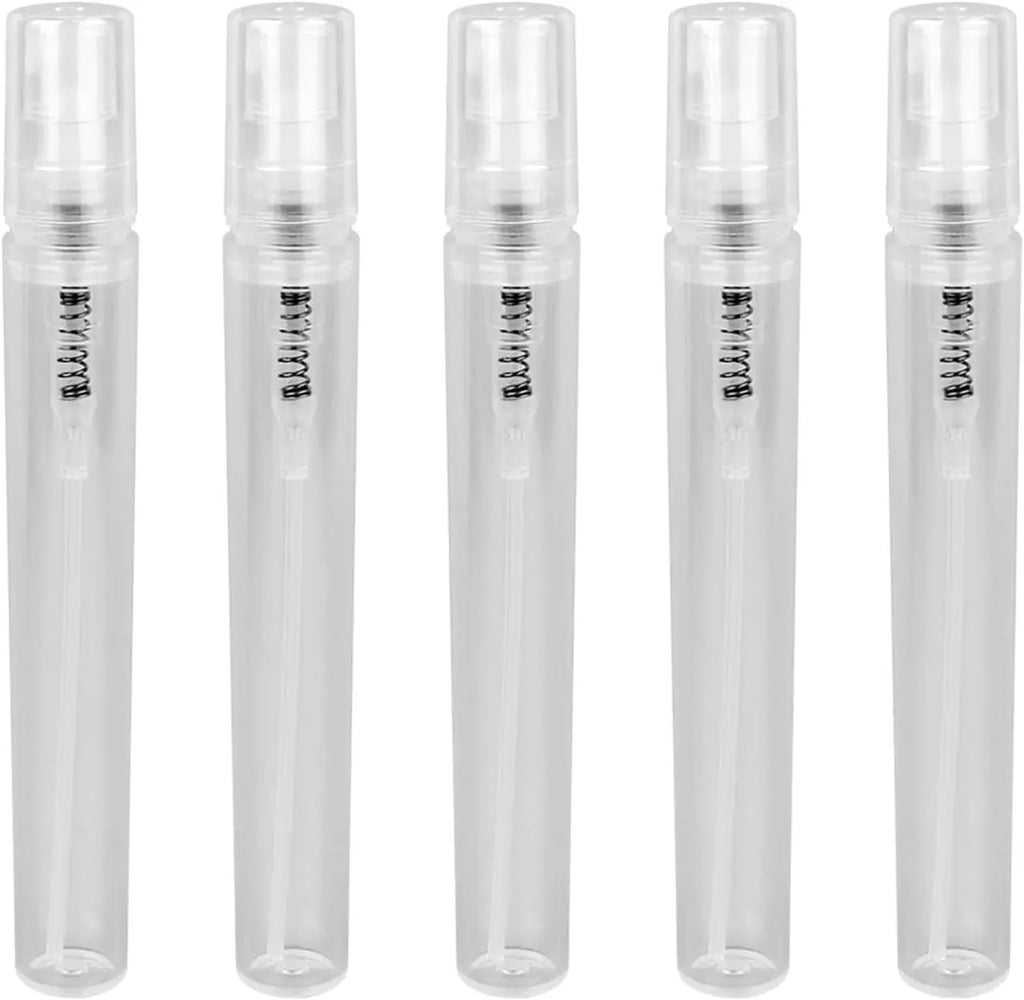 5-Pack Mini Travel Spray Bottles | 3ml 5ml 10ml Atomizer Set Travel Spray Bottles QXL Clear 2ml Plastic