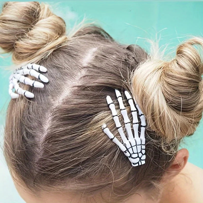 Skeleton Hand Hair Claw Clip | Gothic Bone Hair Grip Gothic Hair Clip QXL