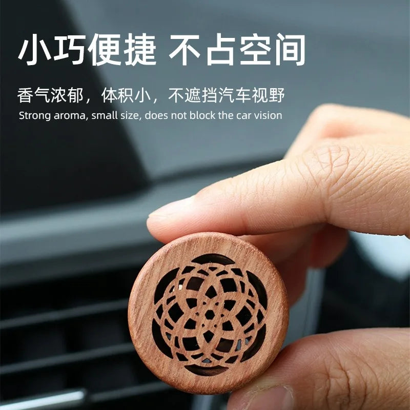 Solid Wood Car Air Vent Essential Oil Diffuser Clip Car Vent Diffuser QXL