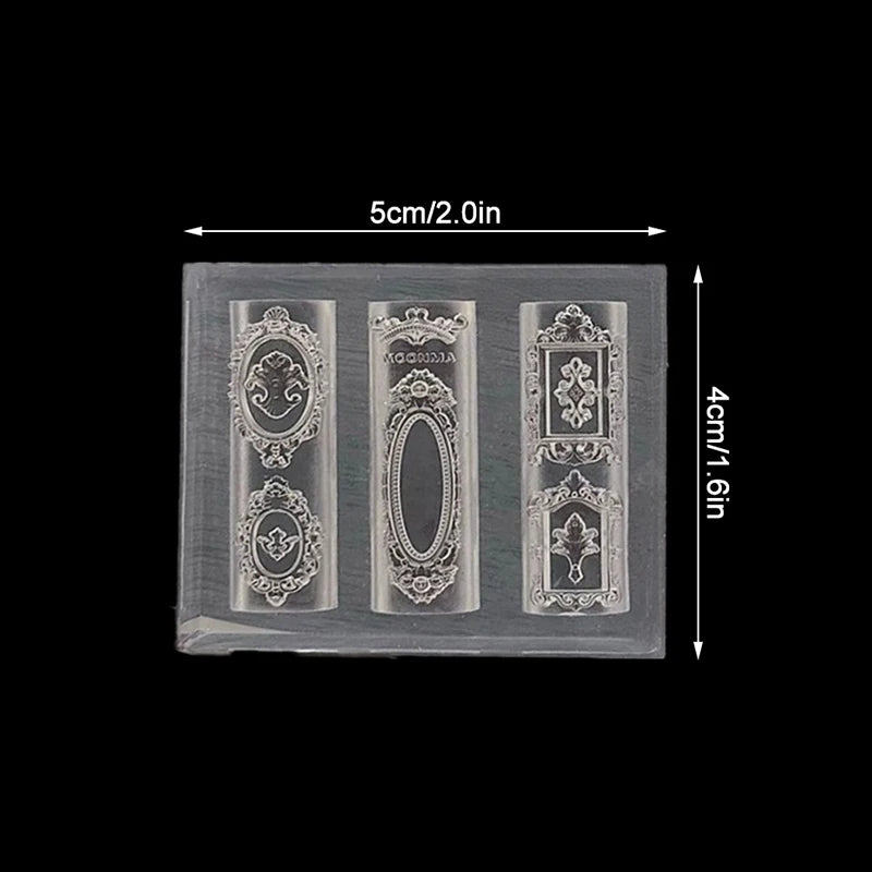 European Retro Silicone Nail Art Mold | DIY Stamping Tool Nail Art Mold QXL