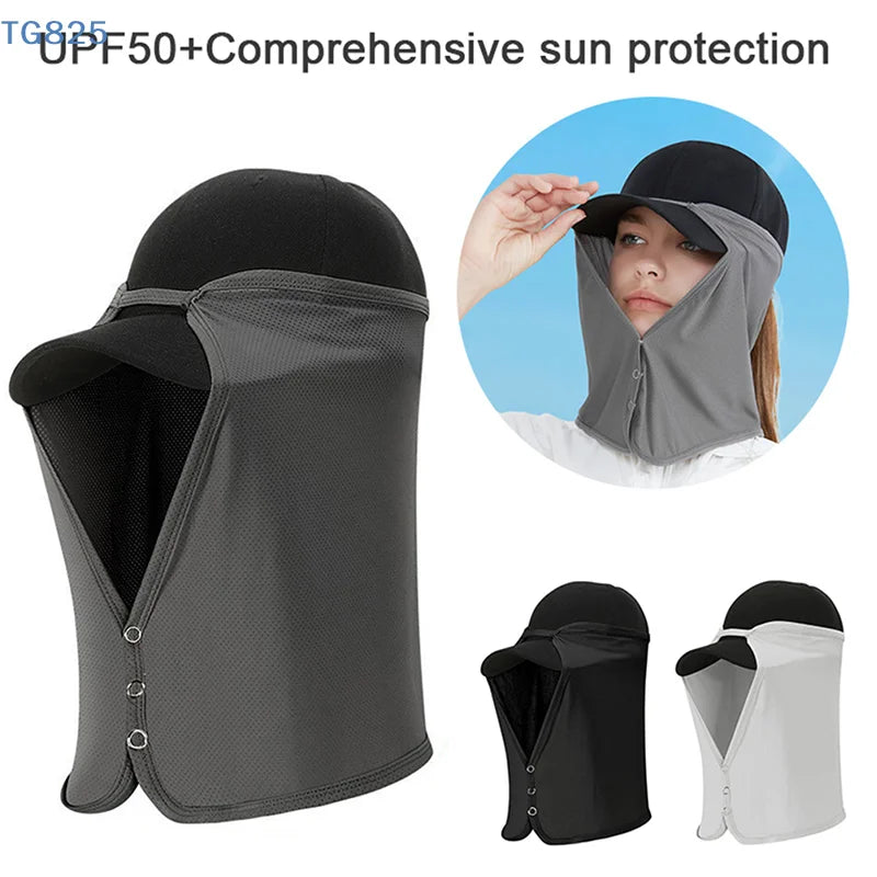 UV Face & Neck Sun Shield Cover | Quick-Dry Outdoor Visor Sun Shield Cover QXL