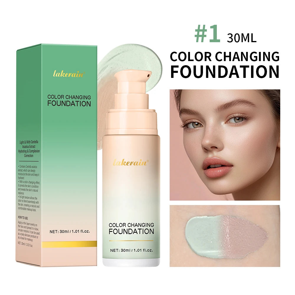 4-in-1 Color Changing Foundation SPF 30 | Concealer & Moisturizer Color Changing Foundation QXL 1Green