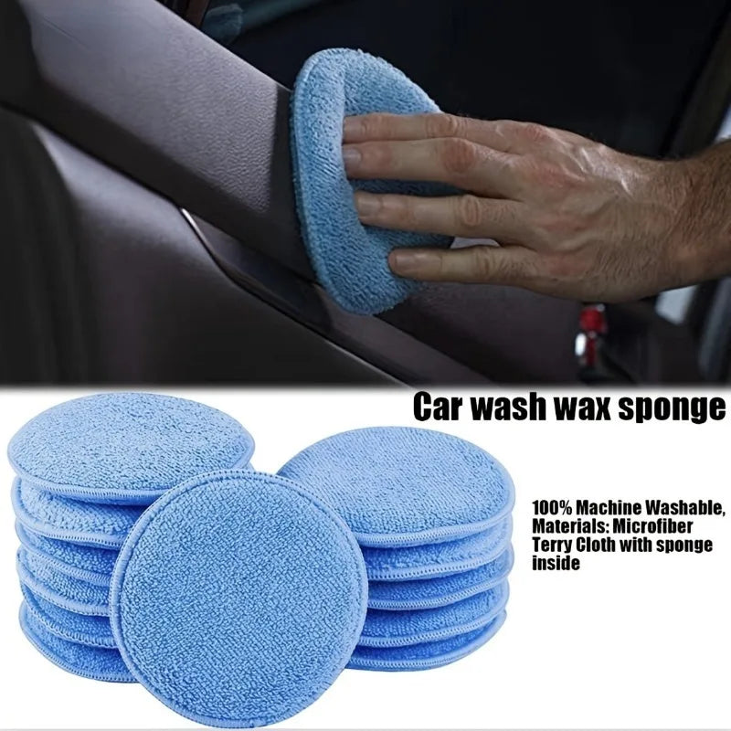 Car Wax Applicator Pads | Soft Sponge Polishing Kit 6/12-Pack Car Wax Applicator QXL