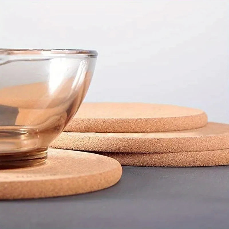 Thick Round Cork Trivet | Hot Pad for Pots, Pans & Plants Cork Kitchen Trivet QXL