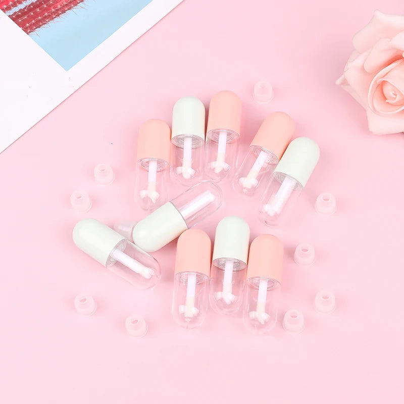 10-Pack Empty 5ml Lip Gloss Tubes DIY Refillable Wand Containers Lip Gloss Containers QXL