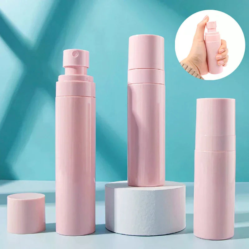 Pink Refillable Mist Spray Bottle 60ml 80ml 100ml Travel Atomiser Refillable Spray Bottle QXL