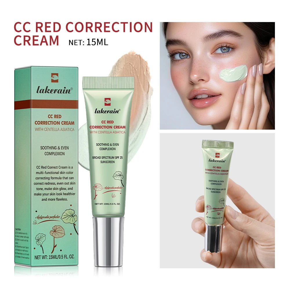 ibcccndc CC Cream Foundation SPF 25 | Moisturizing Primer CC Cream Foundation QXL 3 Green