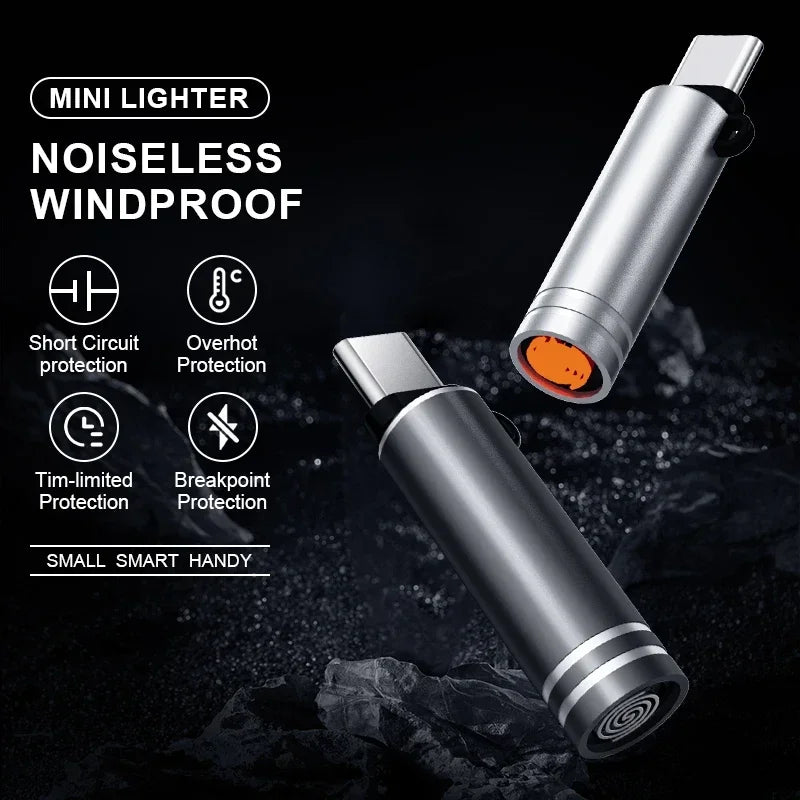 USB-C Arc Lighter | Mini Flameless Electric Lighter 1/3-Pack USB-C Arc Lighter QXL