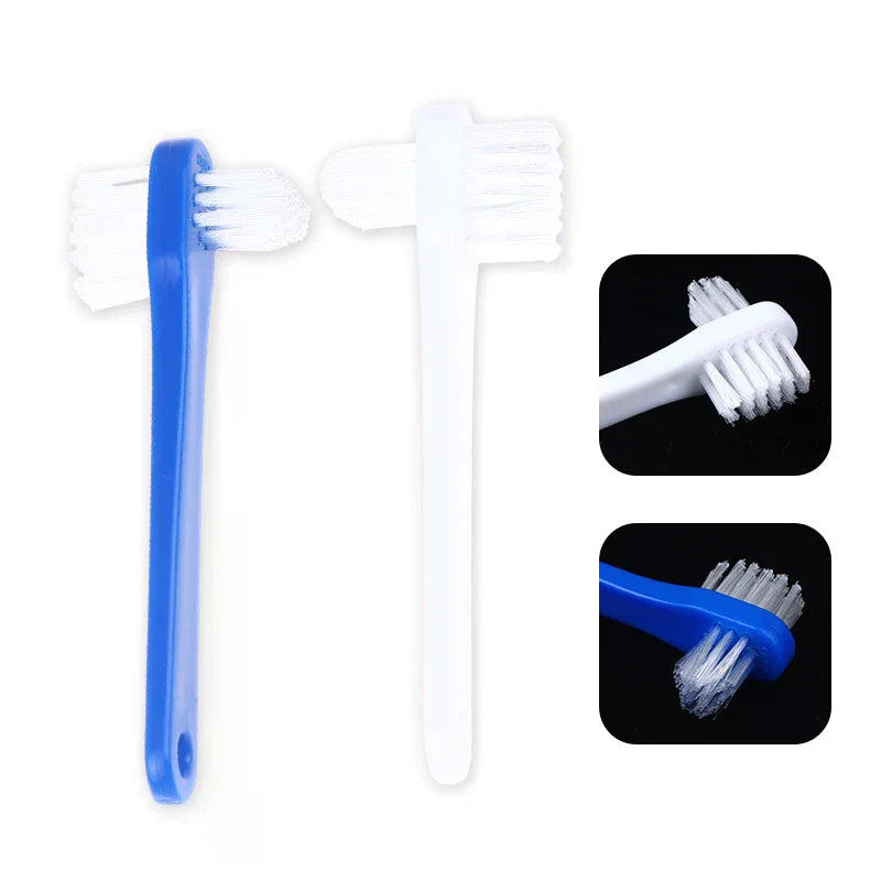 10-Pack Double-Sided Denture & Retainer Cleaning Brush Set Denture Cleaning Brush QXL