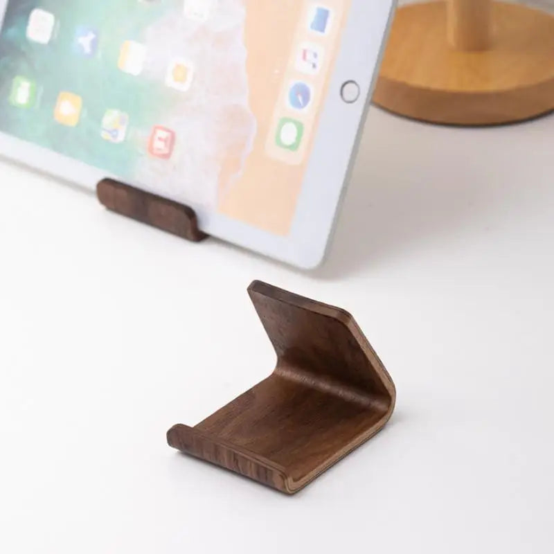 Walnut Wood Phone Stand & Business Card Holder | Desk Organizer Desk Organizer QXL