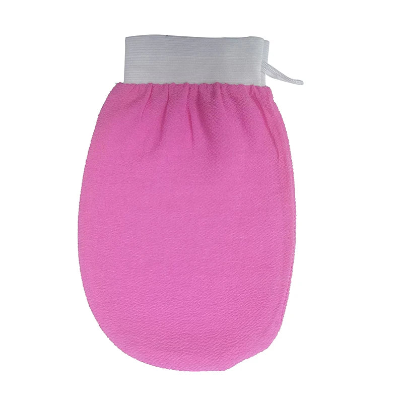 Moroccan Hammam Exfoliating Glove | Kessa Bath Scrub Mitt Exfoliating Bath Glove QXL Rose red