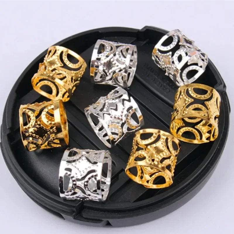 50–200 Pcs Dreadlock Beads Hair Rings | Braiding Accessories Hair Braiding Beads QXL