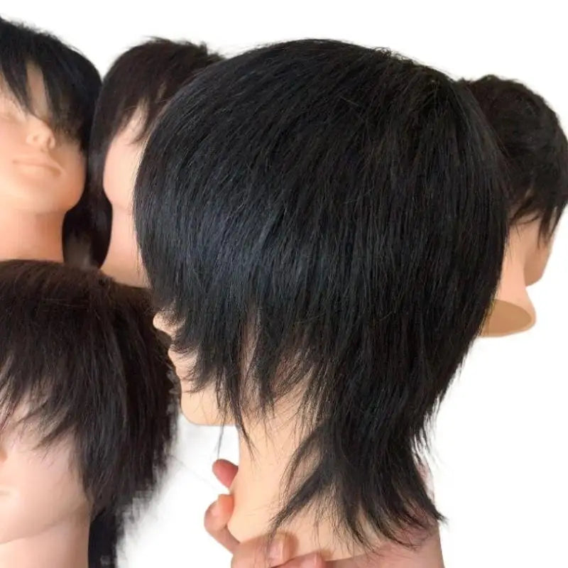 Real Human Hair Mannequin Head | Barber & Stylist Training Training Mannequin Head QXL
