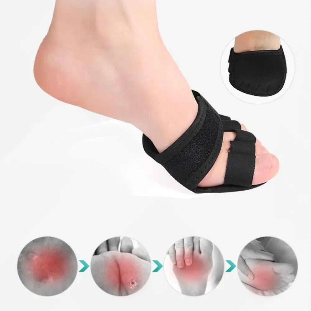 Adjustable Toe Separator Forefoot Pad | 5-Toe Cushion Insole Forefoot Cushion Pad QXL