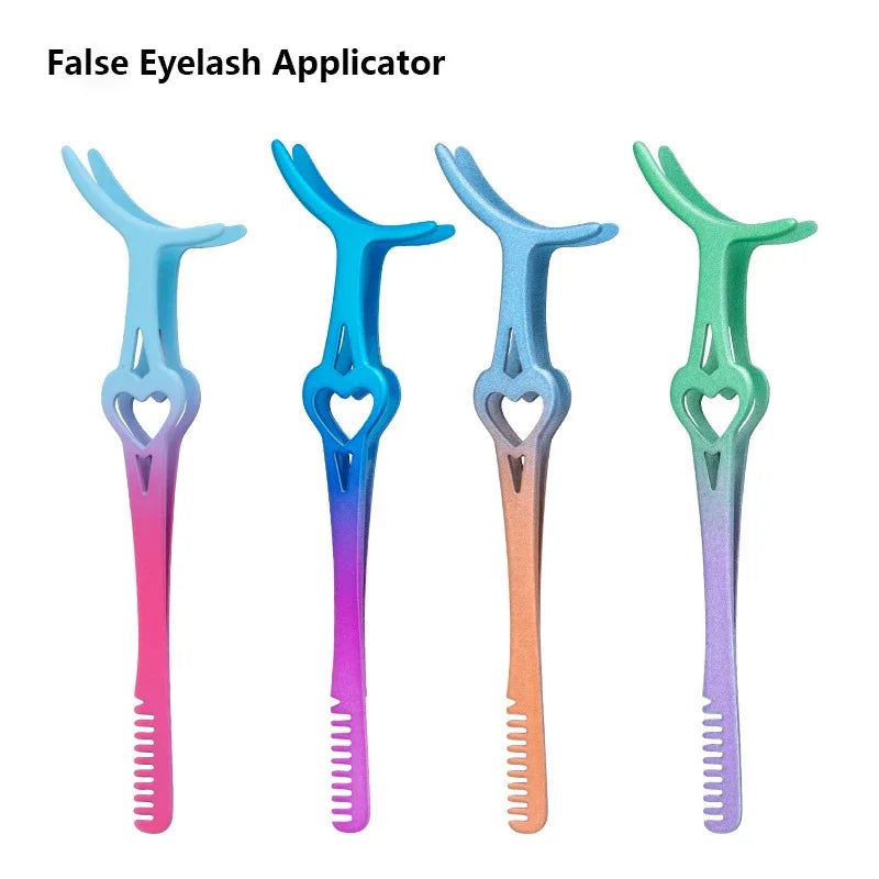 False Eyelash Applicator Tweezers & Lash Curler Tool Set Eyelash Applicator Tool QXL