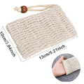 Natural Sisal Soap Bag – Exfoliating Soap Saver Pouch Soap Saver Bag QXL 9x14CM