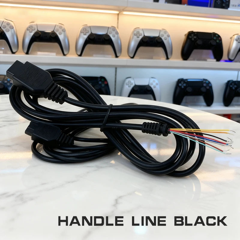 9-Pin 1.5M Extension Cable for Sega Genesis 2 MD2 Gamepad Gamepad Extension Cable QXL