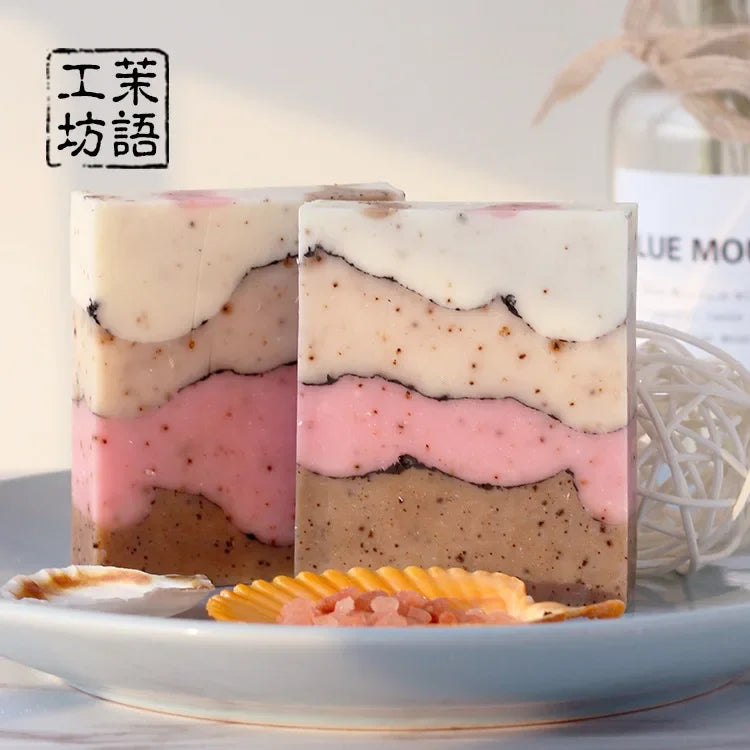 Handmade Cold Process Essential Oil Soap – Jasmine, Rose & Lavender Handmade Bar Soap QXL Gardenia 90g