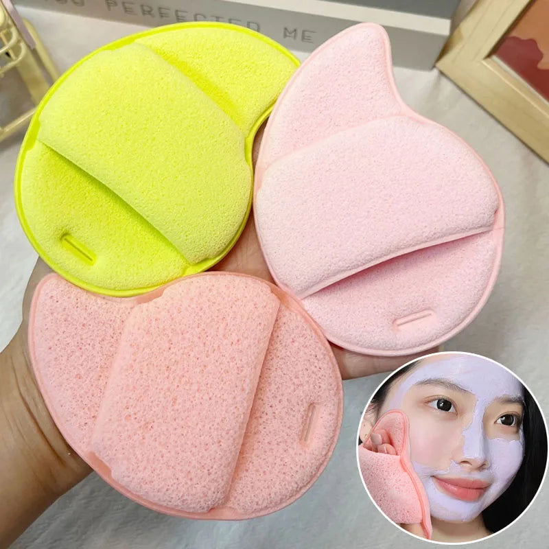 Exfoliating Face Wash Sponge Puff | Cleansing & Makeup Remover Facial Cleansing Sponge QXL