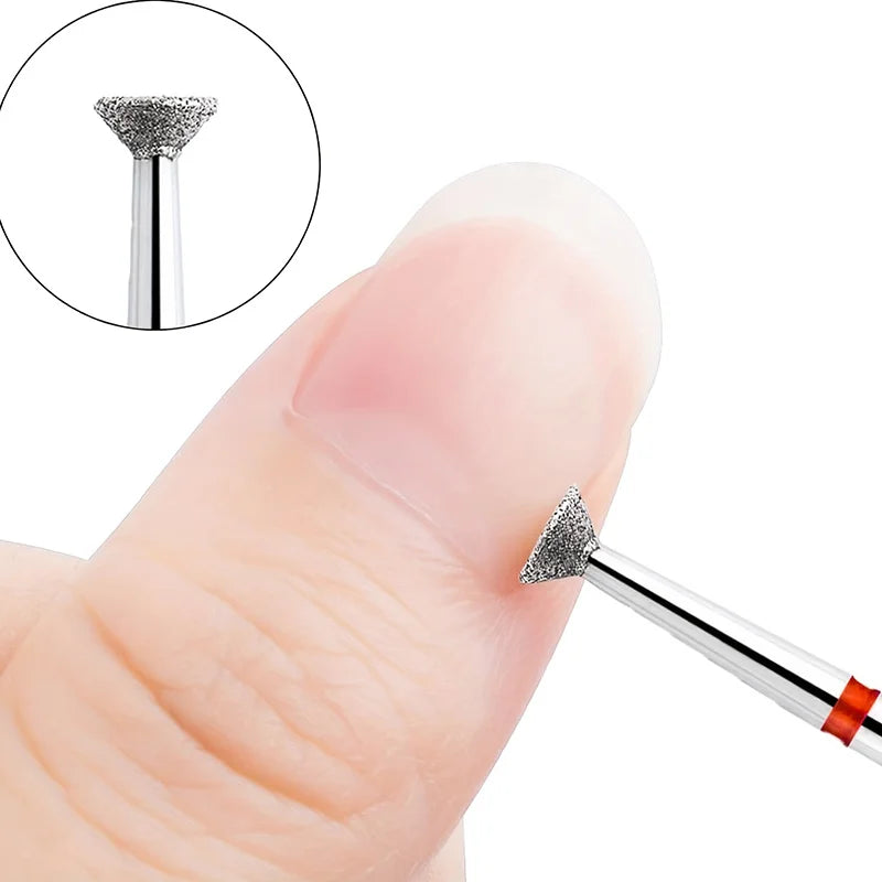 2-Pack Flying Saucer Diamond Nail Drill Bits – Cuticle & Edge Nail Drill Bit QXL