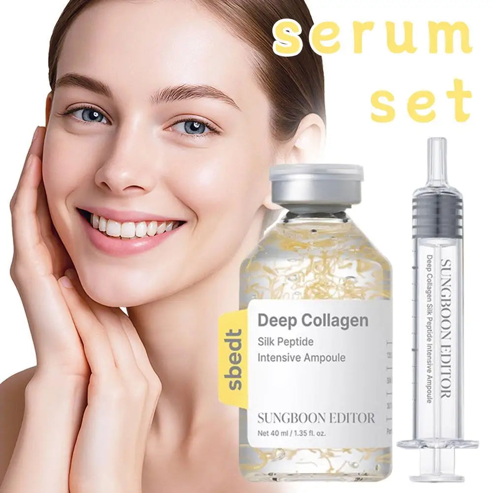 Collagen Syringe Ampoule Serum – Firming & Hydration Facial Serum QXL