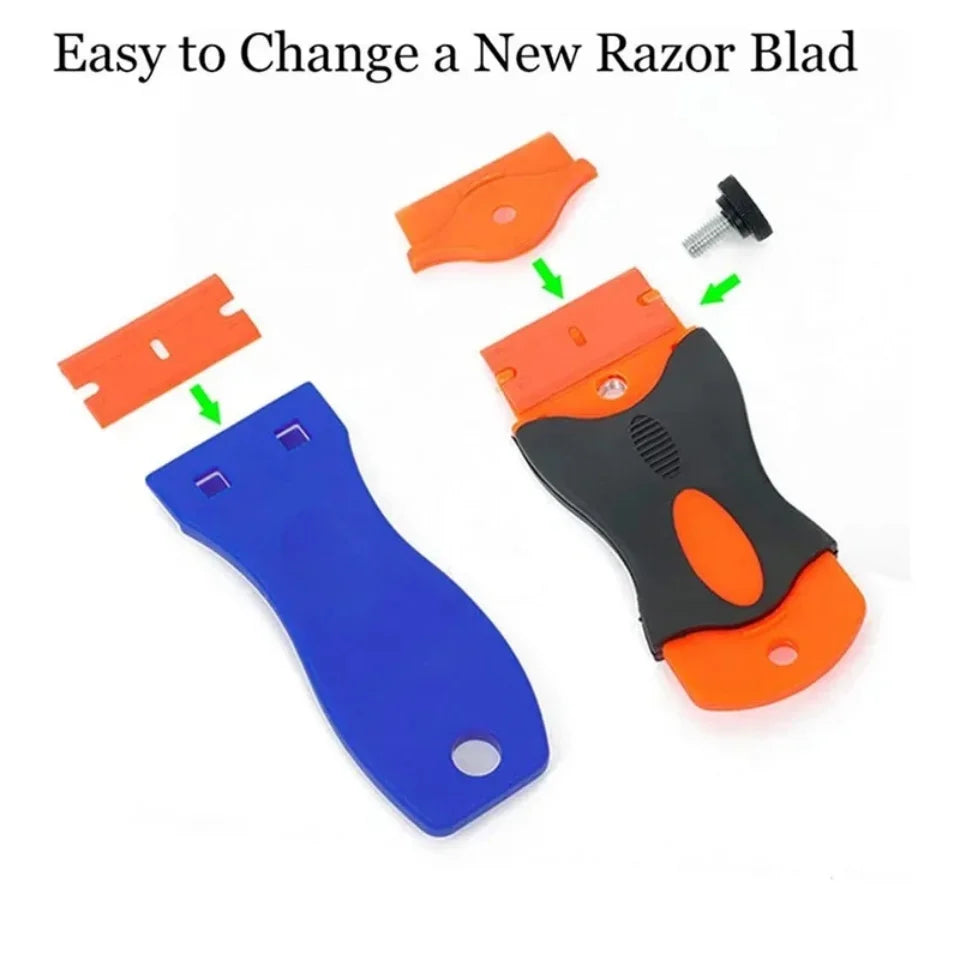 Non-Scratch Plastic Blade Scraper – Decals, Glass & Oven Plastic Blade Scraper QXL