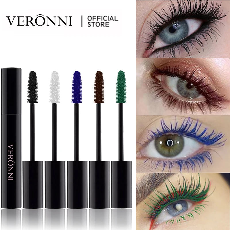 VERONNI 4D Silk Fiber Waterproof Color Mascara – 7 Shades Color Mascara QXL