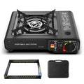 Portable Card-Type Stove | Outdoor BBQ & Hot Pot Camping Portable Camping Stove QXL Black-5