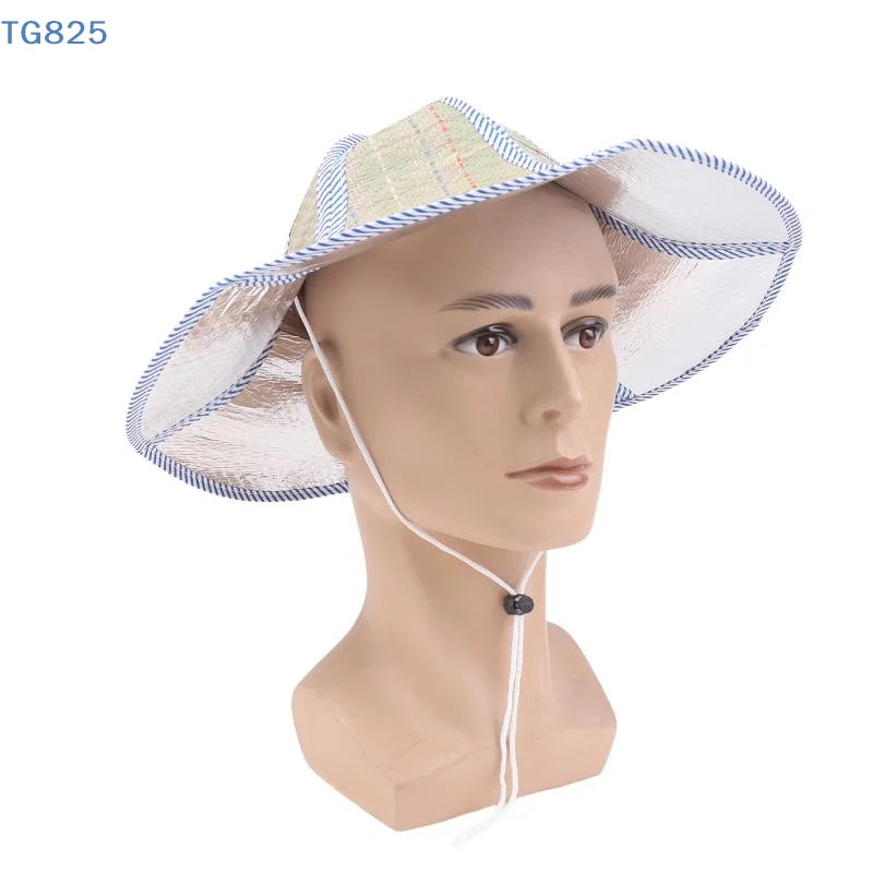 Foldable Straw Sun Hat | Wide Brim UV Protection Unisex Straw Sun Hat QXL