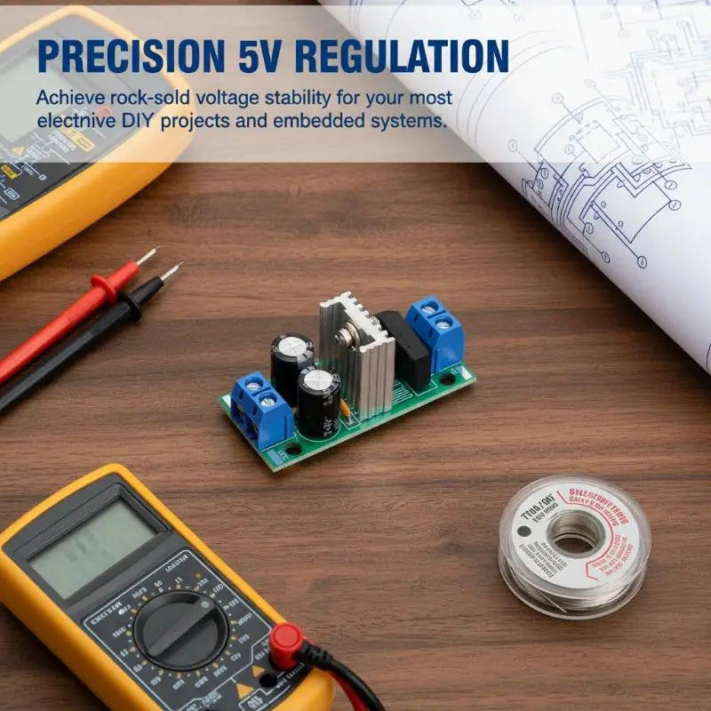 L7805 L7812 Voltage Regulator Module – 5V / 12V DC Output Voltage Regulator Module QXL