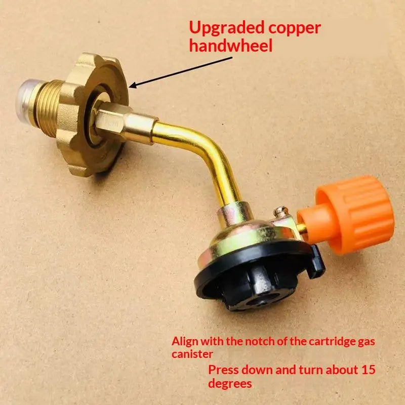 Butane Gas Cylinder Refill Valve Adapter for Camping & Hiking Gas Refill Adapter QXL 2