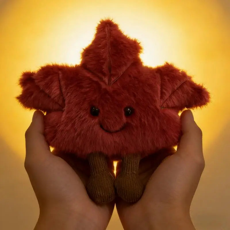 Cute Maple Leaf Plush Keychain Bag Pendant | Autumn Gift Plush Keychain Charm QXL