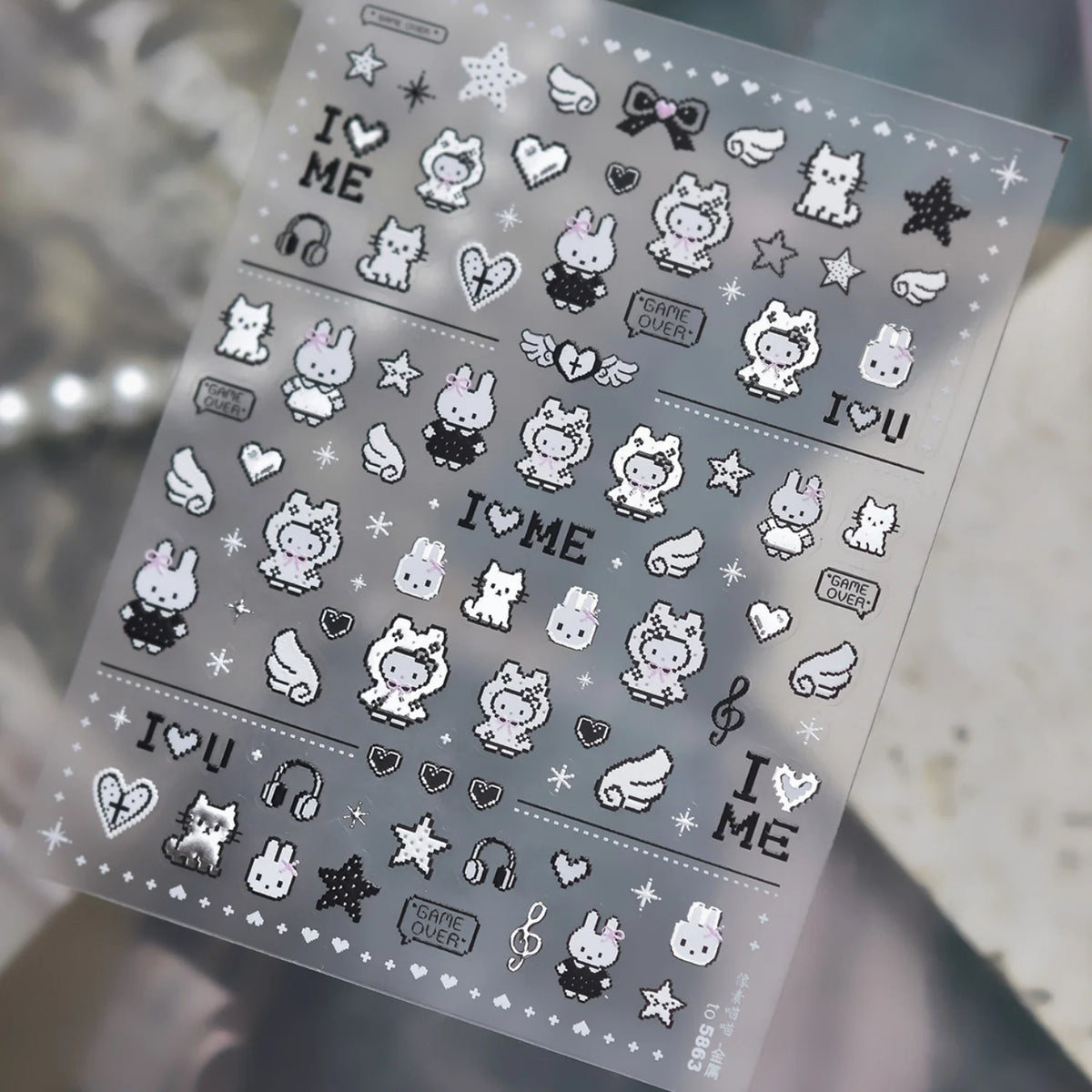 5D Cute Cartoon Nail Stickers | Self-Adhesive Nail Decals Nail Art Stickers QXL