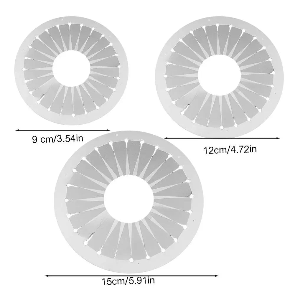 Clear Ribbon Rosette Maker Tool | 9cm 12cm 15cm DIY Flowers Ribbon Rosette Maker QXL