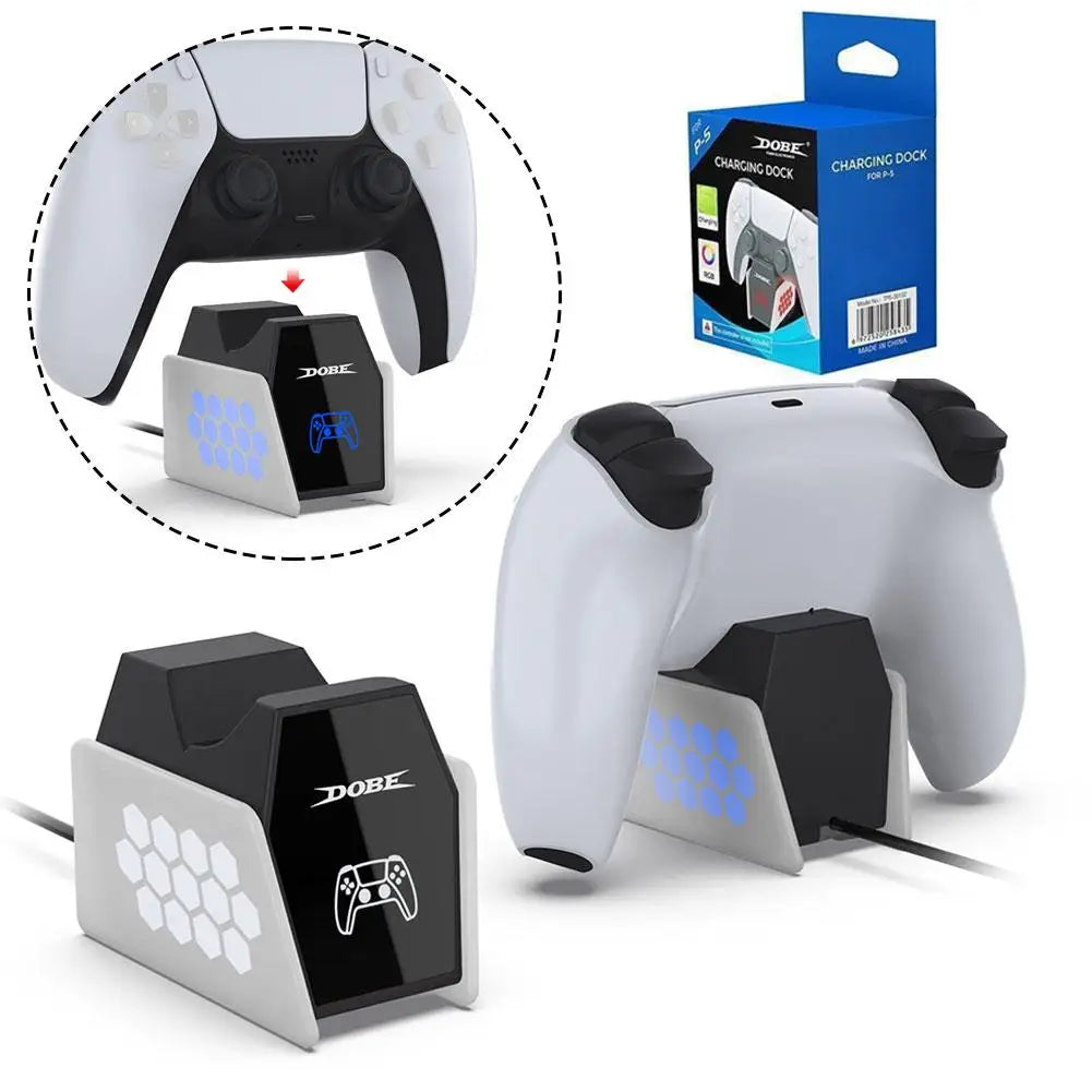 PS5 Controller Charging Dock Station with RGB Lights Controller Charging Dock QXL
