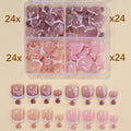Short Square Full Cover False Toenail Tips – 96/144/288 Pcs False Toenail Tips QXL TD01-96pcs