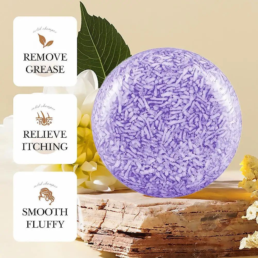 SADOER Lavender Solid Shampoo Bar – Scalp Care & Volume Solid Shampoo Bar QXL