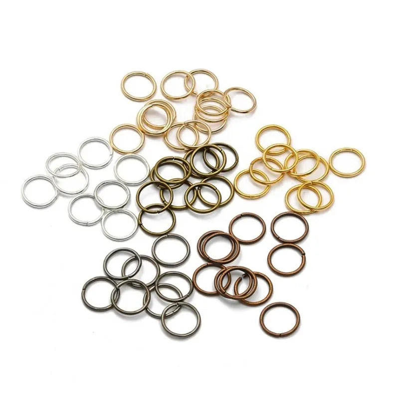 50–200 Pcs Metal Hair Rings Braid Dreadlock Beads 10–18mm Hair Styling Rings QXL