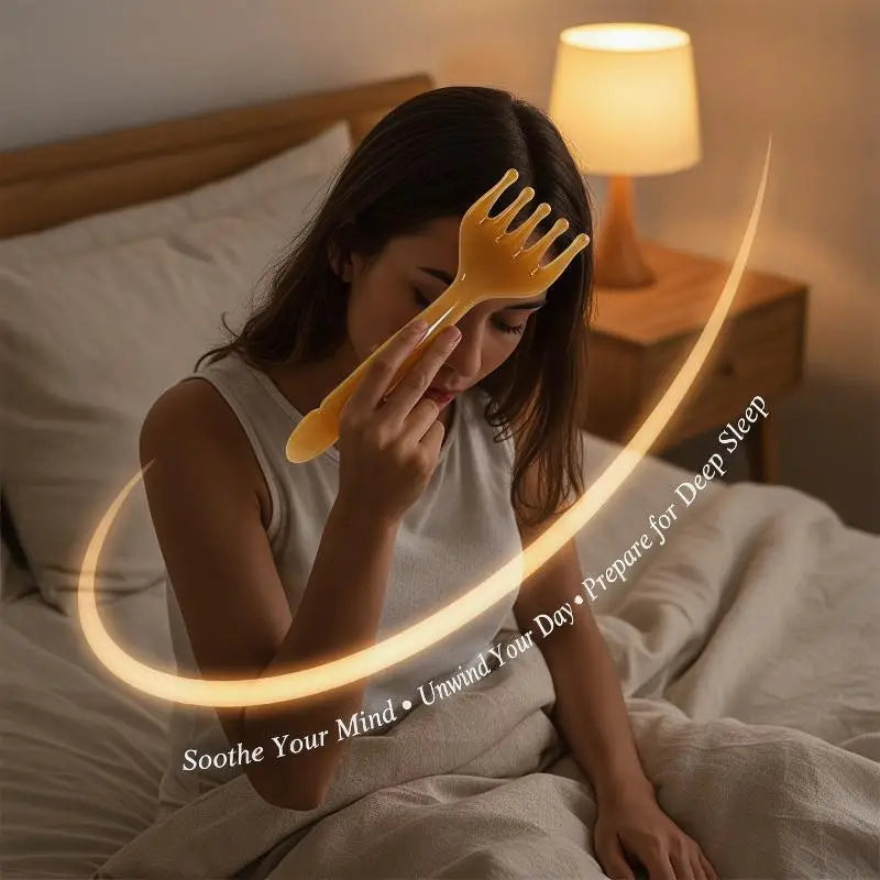 Amber Resin 5-Claw Scalp Massager | Smooth Round Tips Scalp Massager QXL