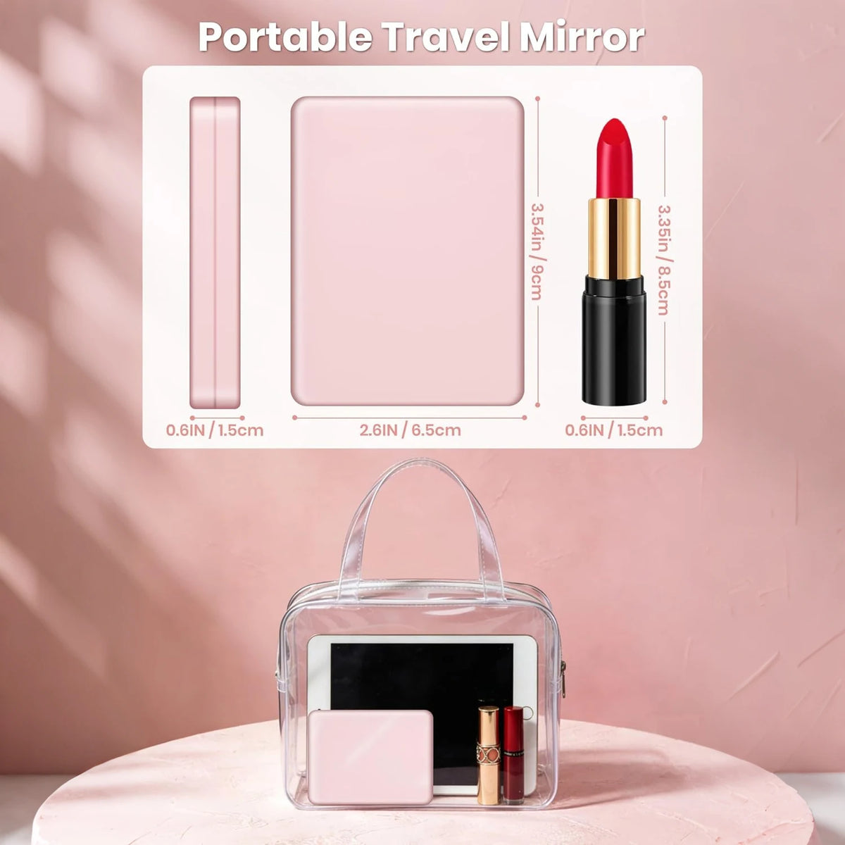 Compact LED Makeup Mirror | 20X Magnifying, 3 Lighting Modes LED Magnifying Mirror QXL
