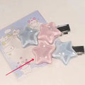 Jelly Pentagram Duckbill Hair Clip | Cute Bangs Side Clip Hair Clip QXL pink blue 1pc