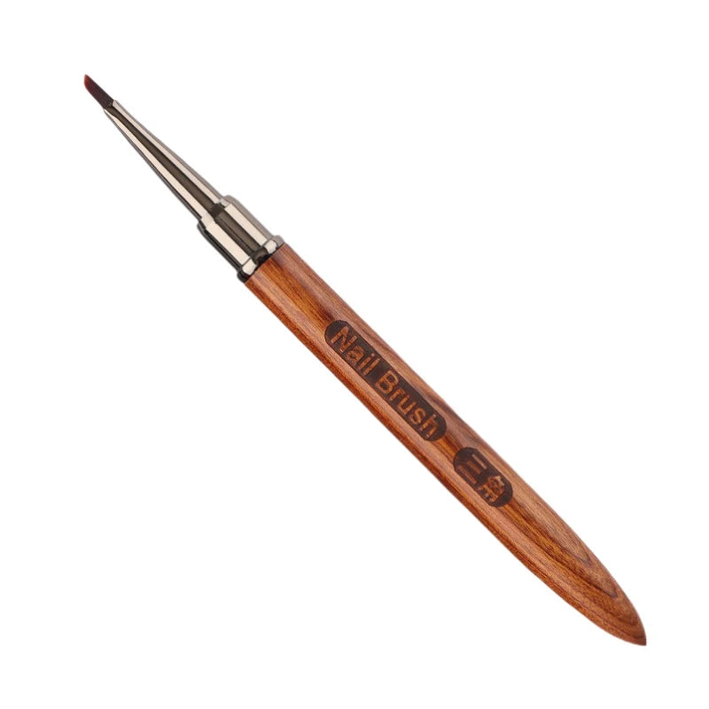 Wood Handle Triangular Nail Art Brush | Petal Liner Painting Pen Nail Art Brush QXL