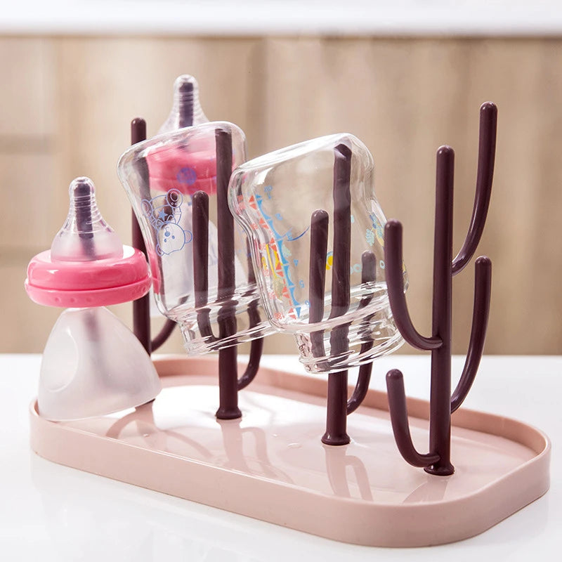 Baby Bottle Drying Rack & Drainer | Nipple & Cup Holder Bottle Drying Rack QXL